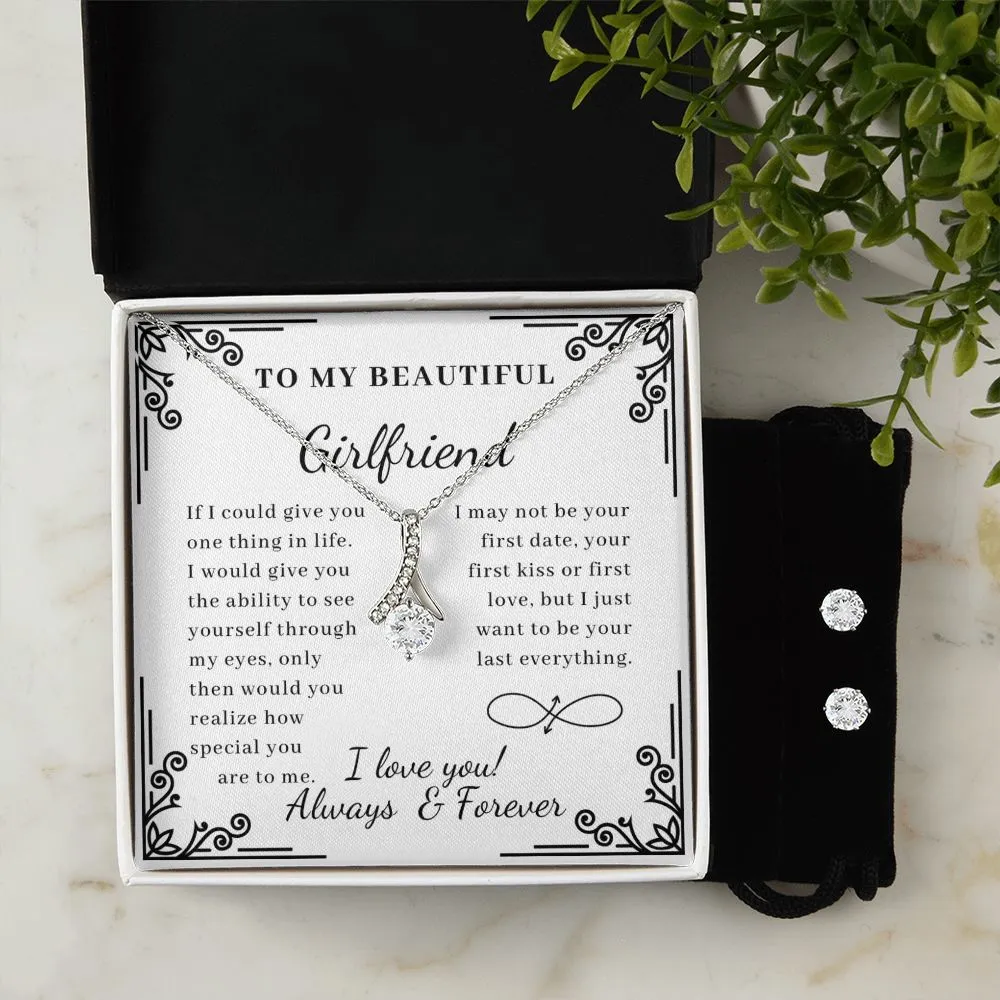 Girlfriend Jewelry Set, Necklace and Earring Set for Girlfriend