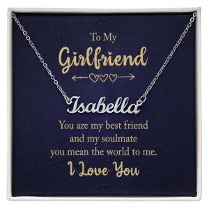 Girlfriend Name Necklace-You are my best friend