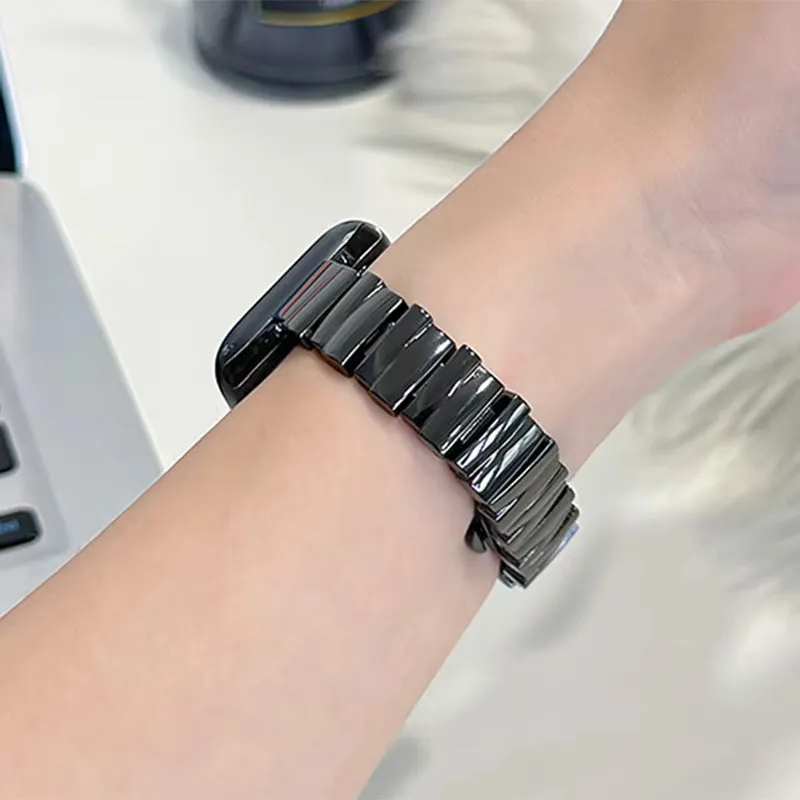 Glossy Stainless Steel Smartwatch Band for Apple Watch