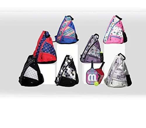 Glove It Pickleball Sling Bag Starz - 19 in x 13 in. Pickle Ball Bag w/Adjustable Strap, Clip-On Shoe Bag Included, Functional Pickleball Bag, One Size (PB280)