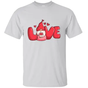 Gnome Happy Valentine's Day Heart Friends Girlfriend Boyfriend Wife Husband Family Gift Unisex T-Shirt
