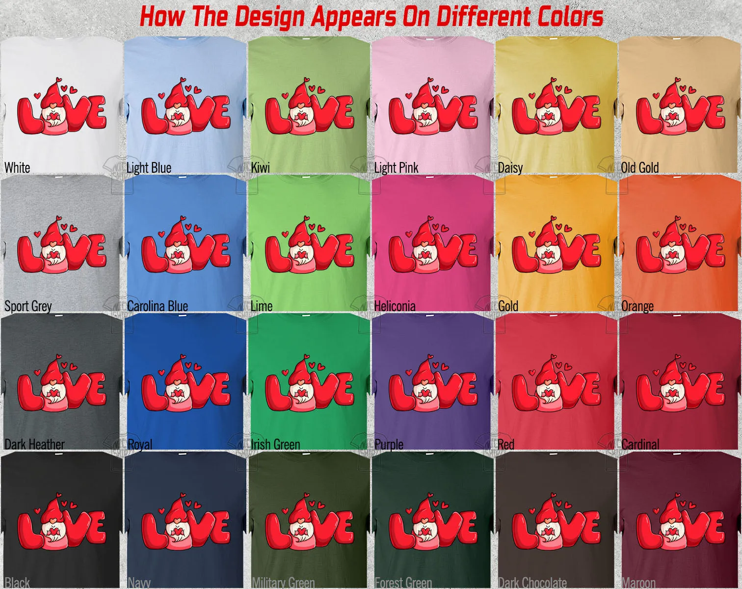 Gnome Happy Valentine's Day Heart Friends Girlfriend Boyfriend Wife Husband Family Gift Unisex T-Shirt