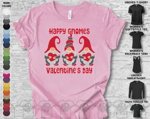 Gnome Happy Valentine's Day Heart Friends Girlfriend Boyfriend Wife Husband Family Gift Unisex T-Shirt