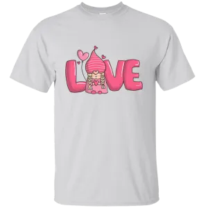 Gnome Happy Valentine's Day Heart Friends Girlfriend Boyfriend Wife Husband Family Gift Unisex T-Shirt