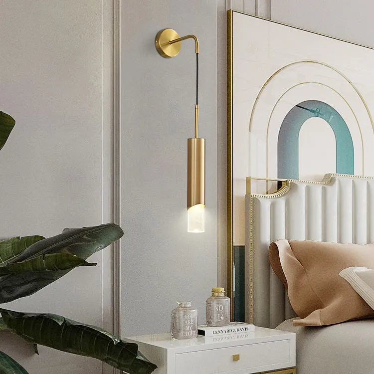 Gold Crystal Wall Lamp