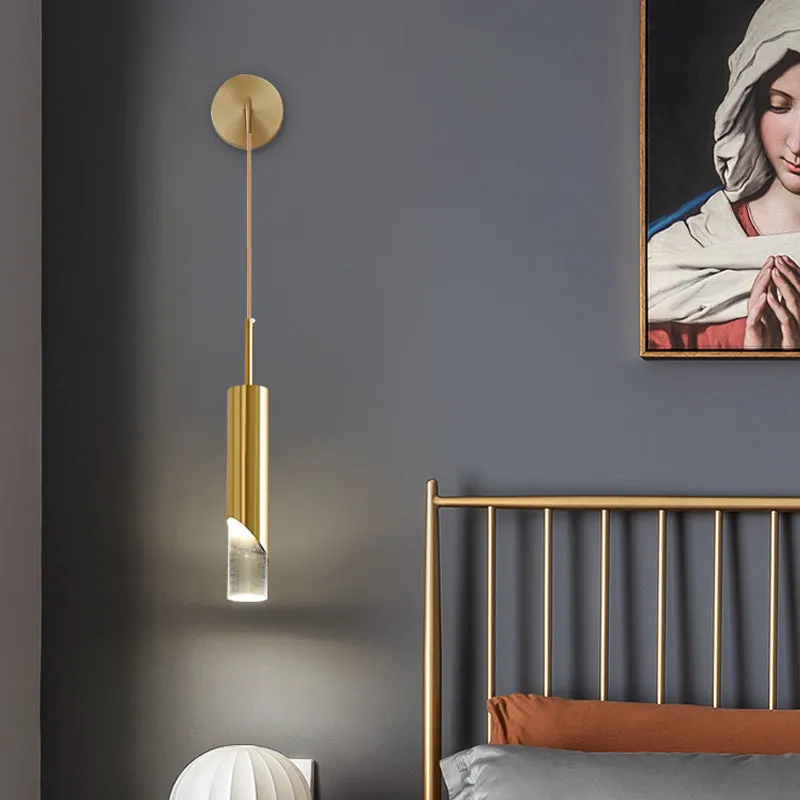 Gold Crystal Wall Lamp