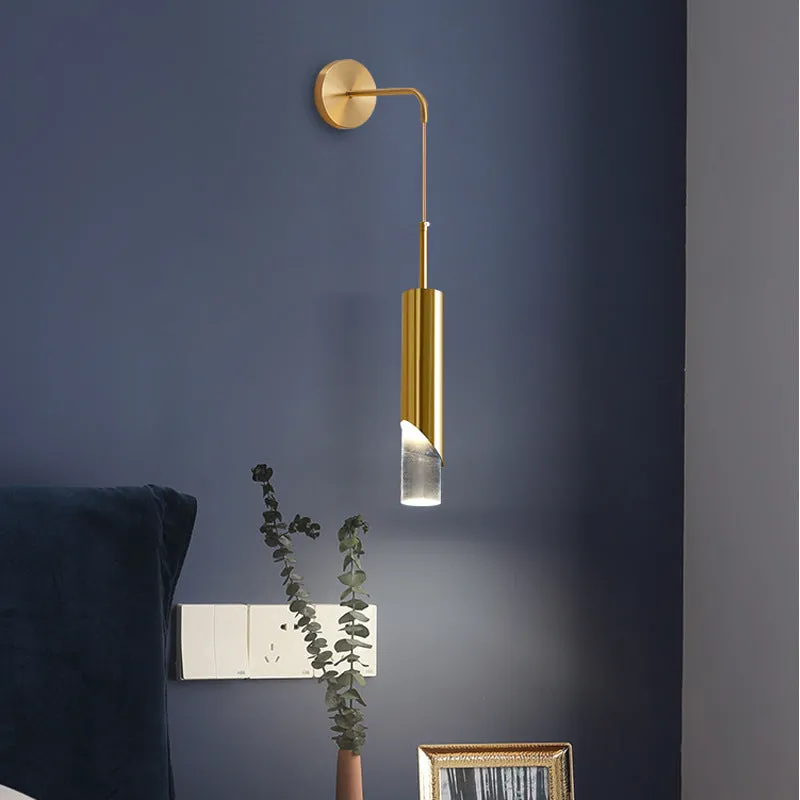 Gold Crystal Wall Lamp
