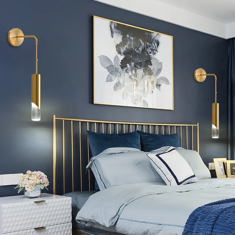 Gold Crystal Wall Lamp