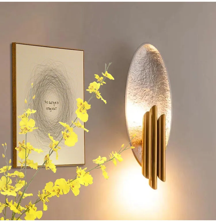 Gold Leaf Wall Lamp