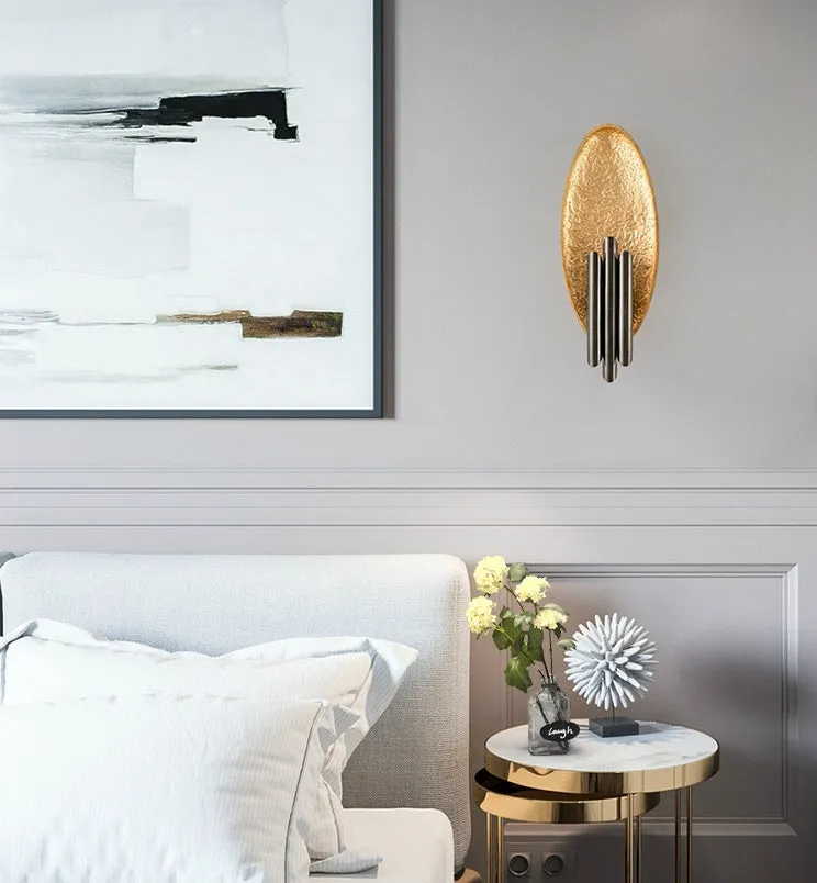 Gold Leaf Wall Lamp