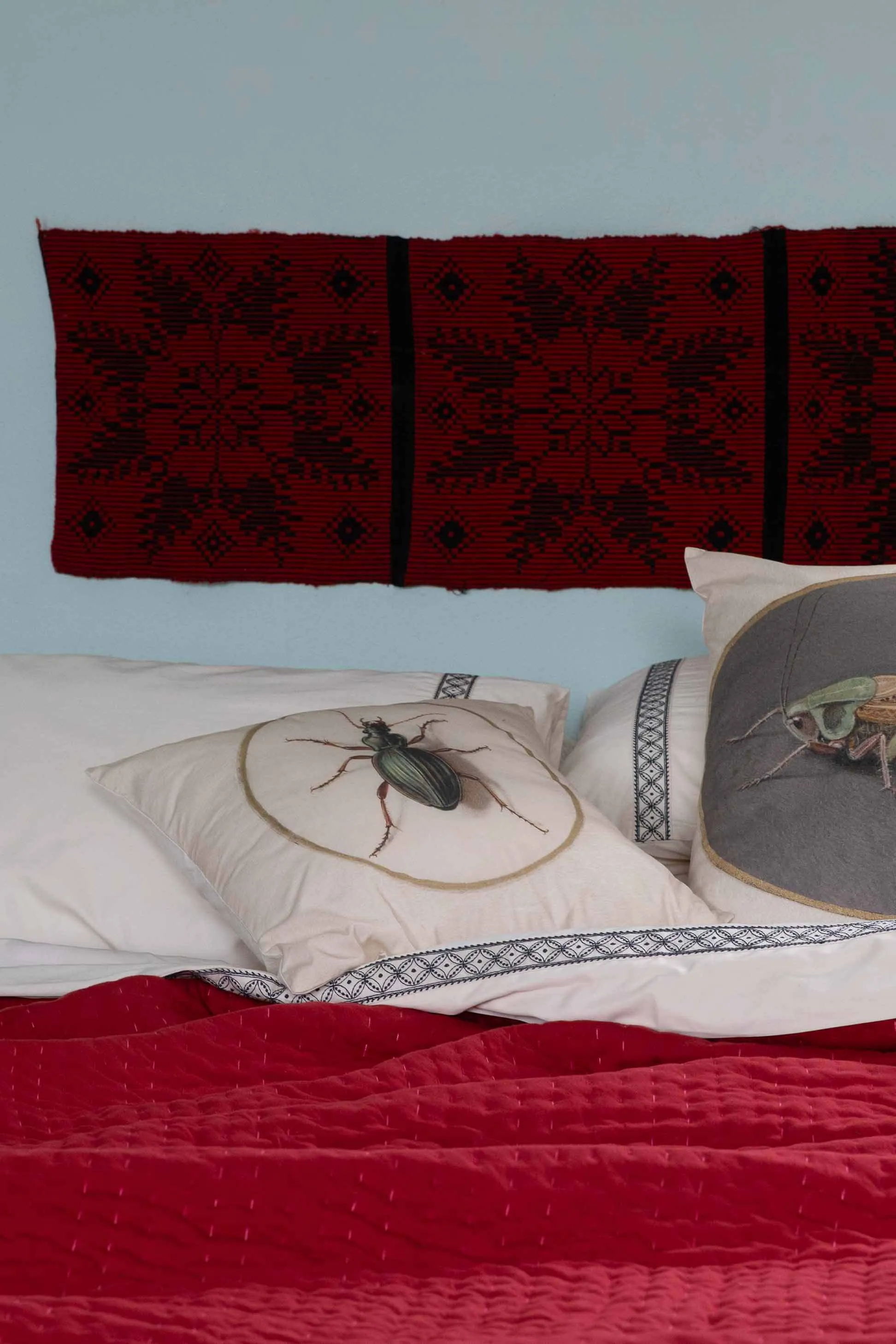 Golden Beetle cushion cover 45x45cm