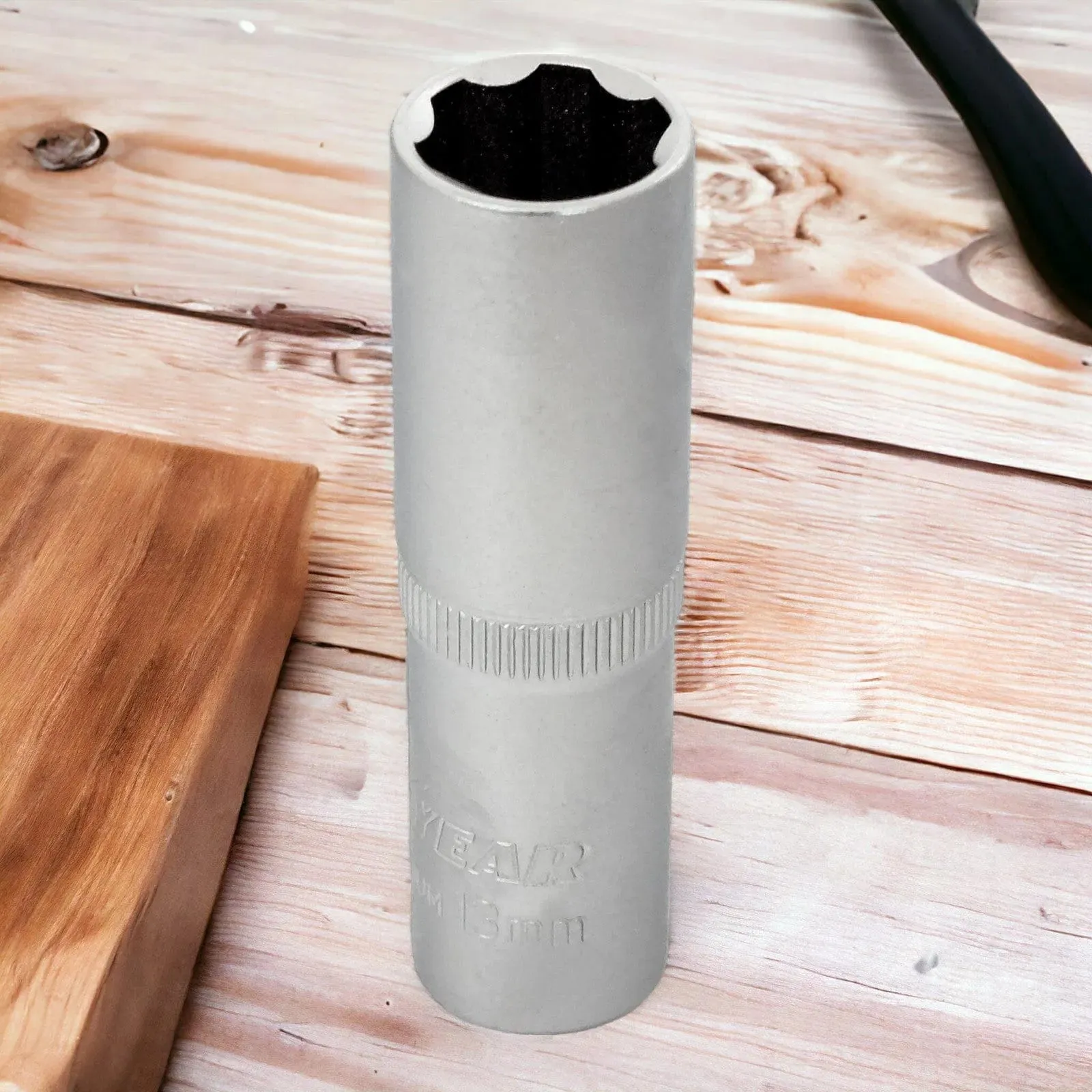 Goodyear 3/8" Dr. 13mm Deep Socket Chrome Vanadium 6 Point Socket