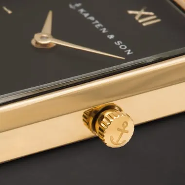 Grace Gold Black Woven Steel