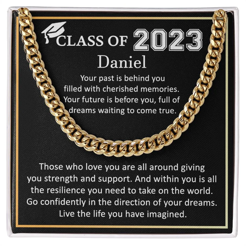Graduation Gifts For Him - Cuban Chain Necklace