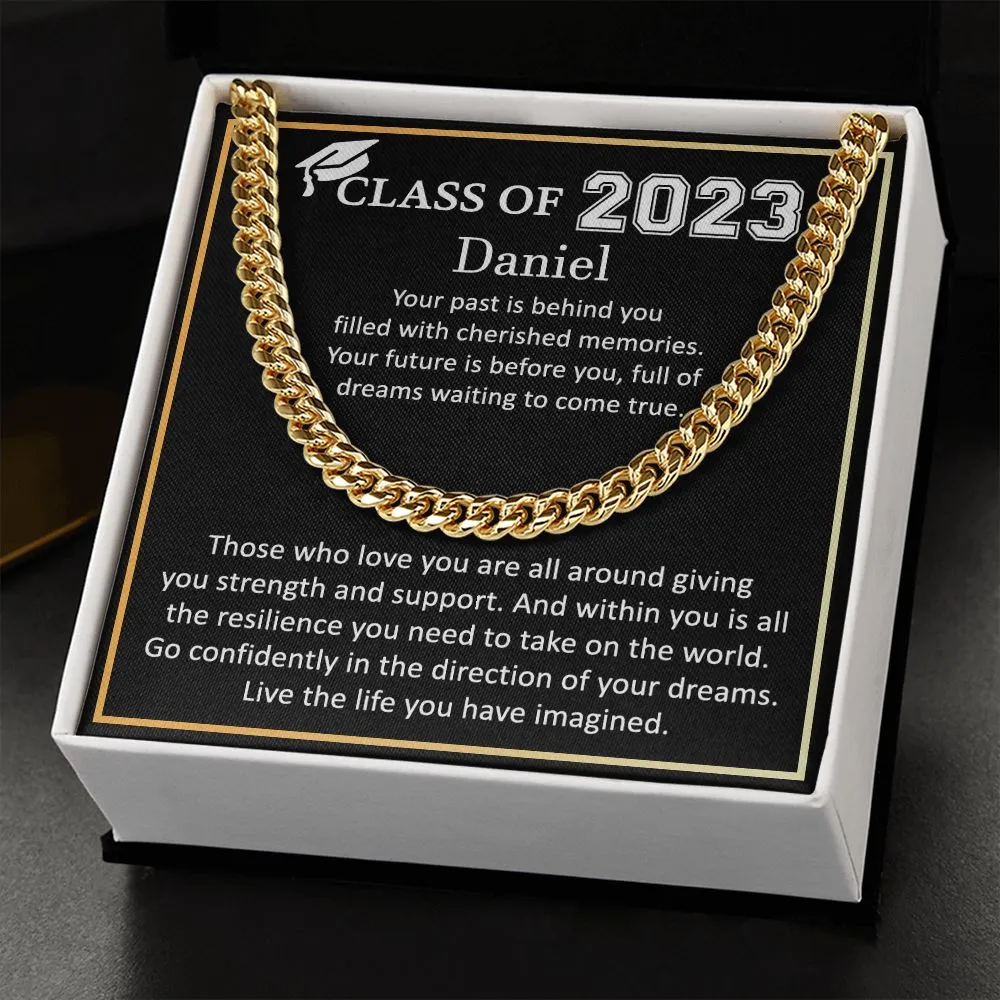 Graduation Gifts For Him - Cuban Chain Necklace