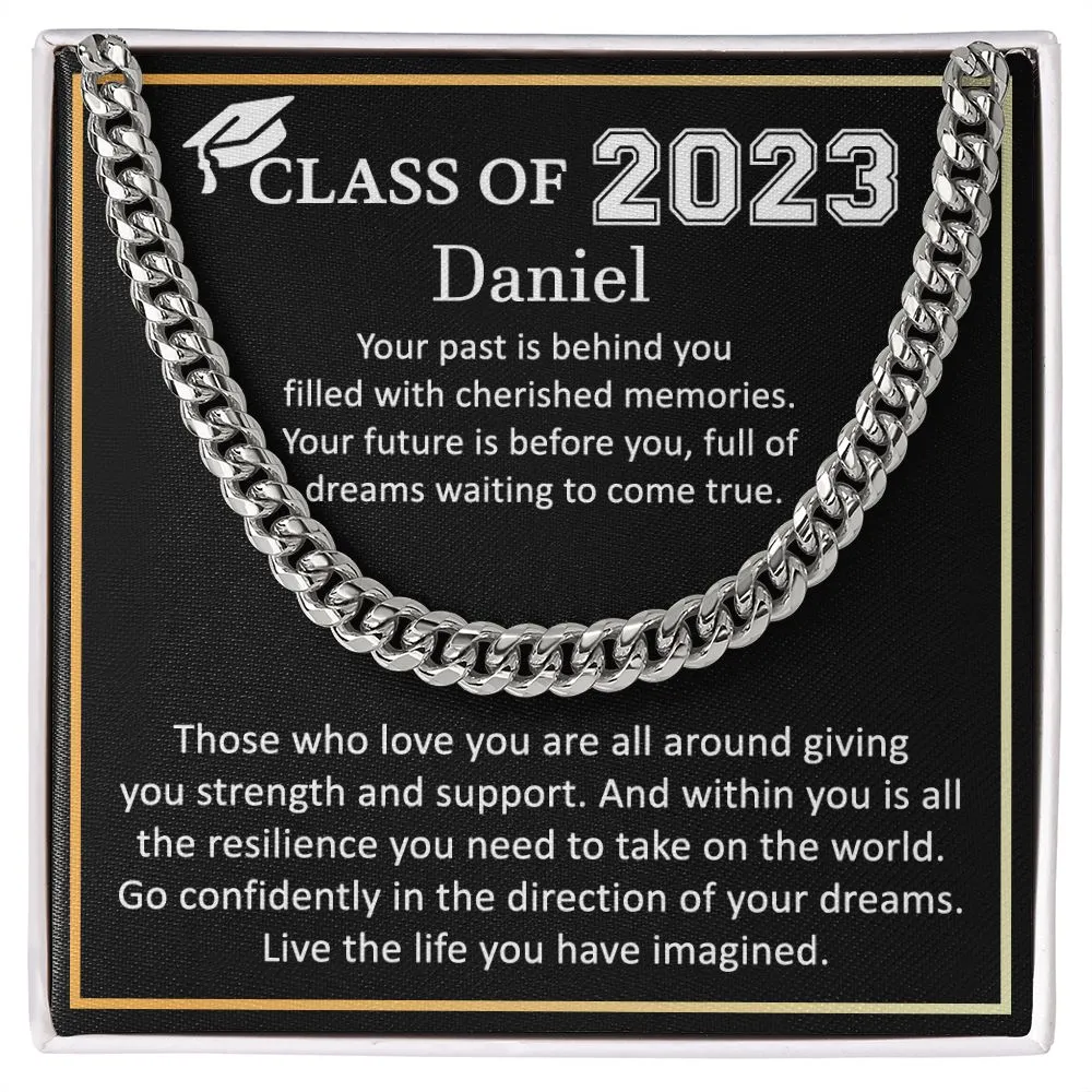 Graduation Gifts For Him - Cuban Chain Necklace