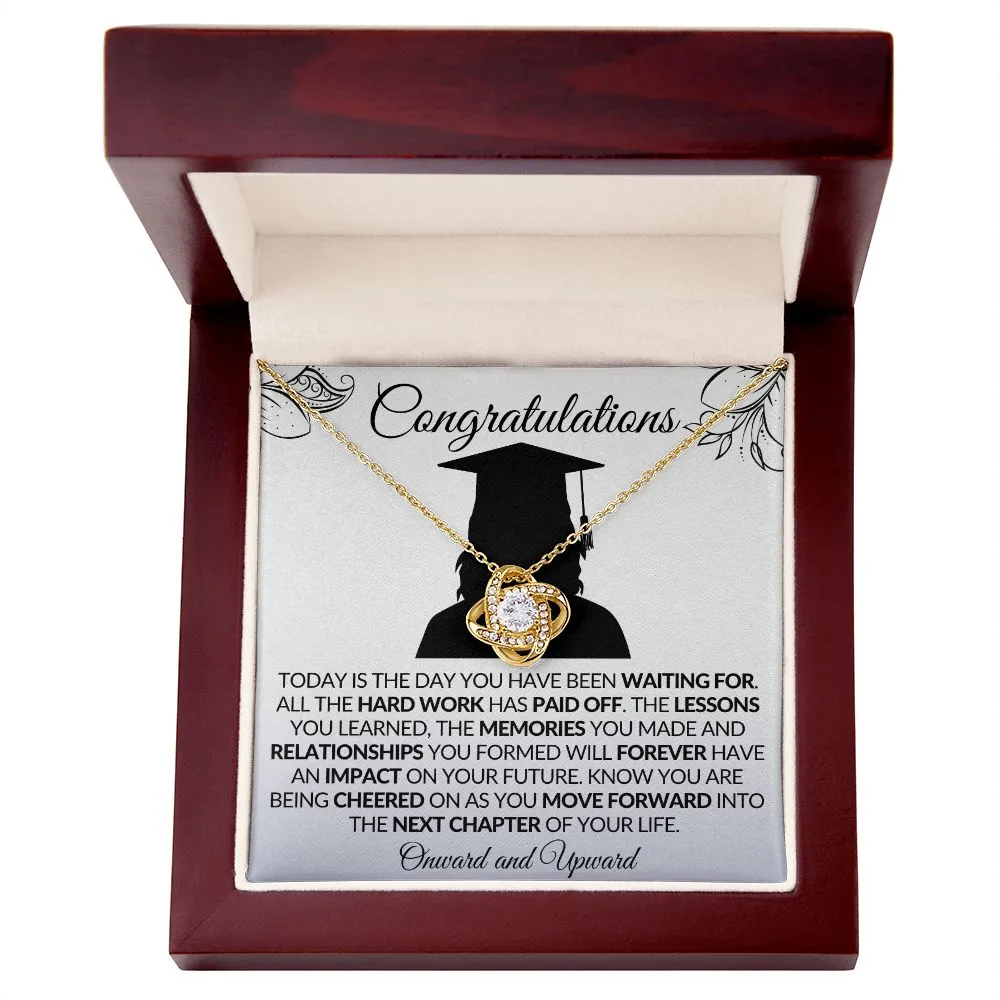 Graduation | Onward & Upward - Love Knot Necklace