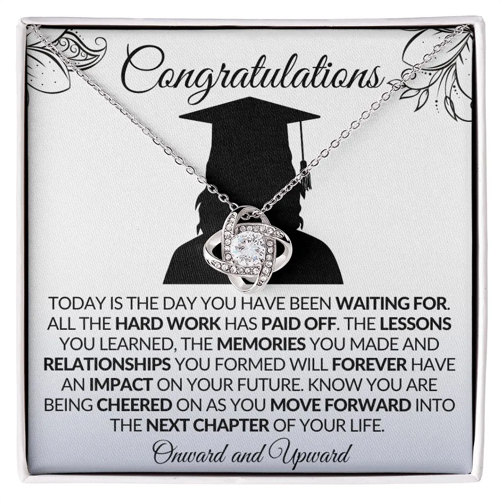 Graduation | Onward & Upward - Love Knot Necklace
