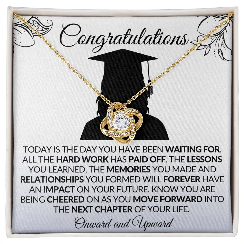 Graduation | Onward & Upward - Love Knot Necklace