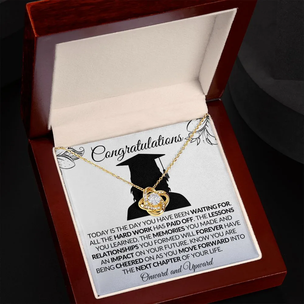 Graduation | Onward & Upward - Love Knot Necklace