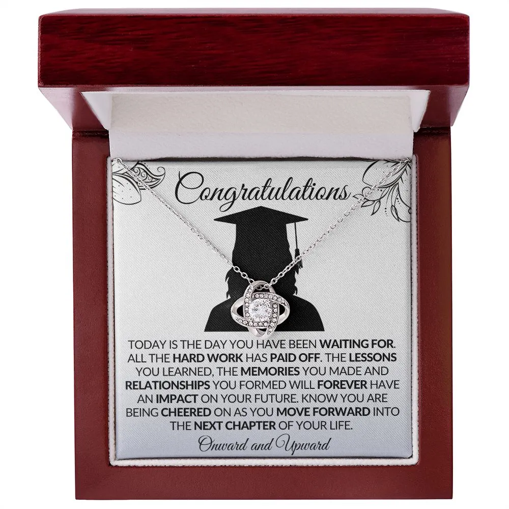 Graduation | Onward & Upward - Love Knot Necklace