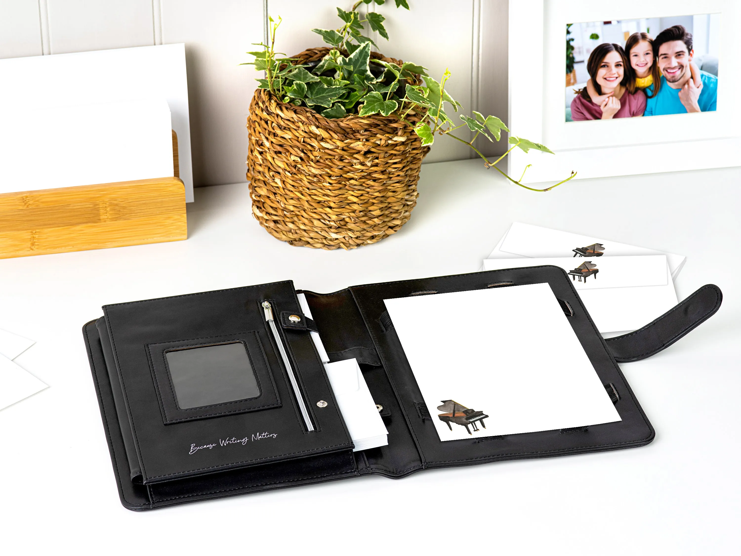 Grand Piano Letter Writing Set with Organiser