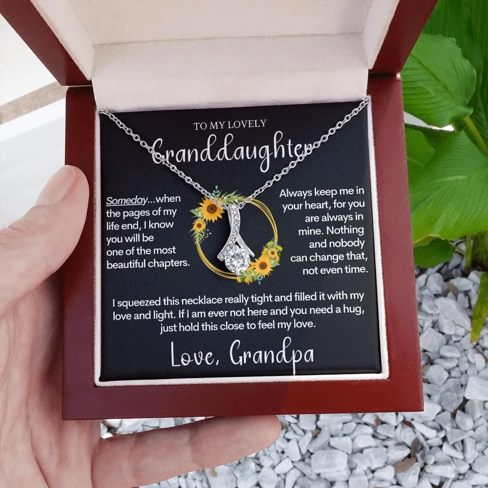 Granddaughter Gift from Grandfather | Birthday Present for Grand Daughter, Christmas Gifts, Personalized Graduation