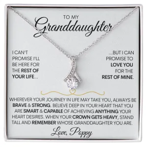 Granddaughter - (Love Poppy) Wherever Your Journey Leads You