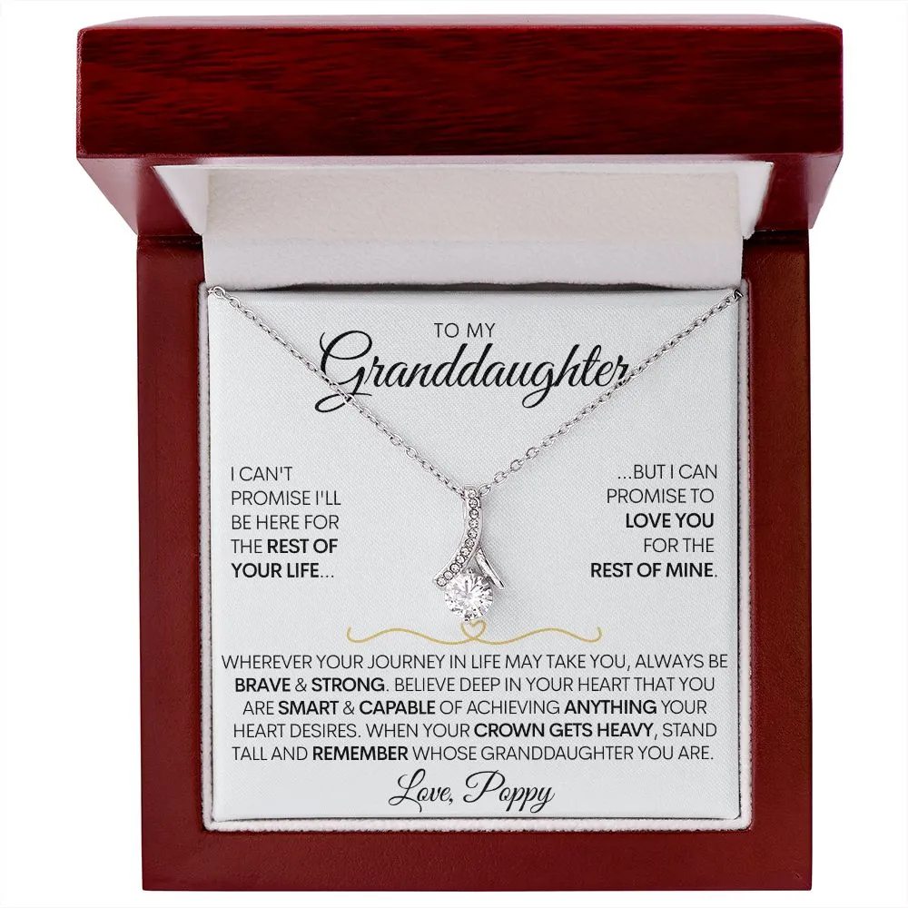 Granddaughter - (Love Poppy) Wherever Your Journey Leads You