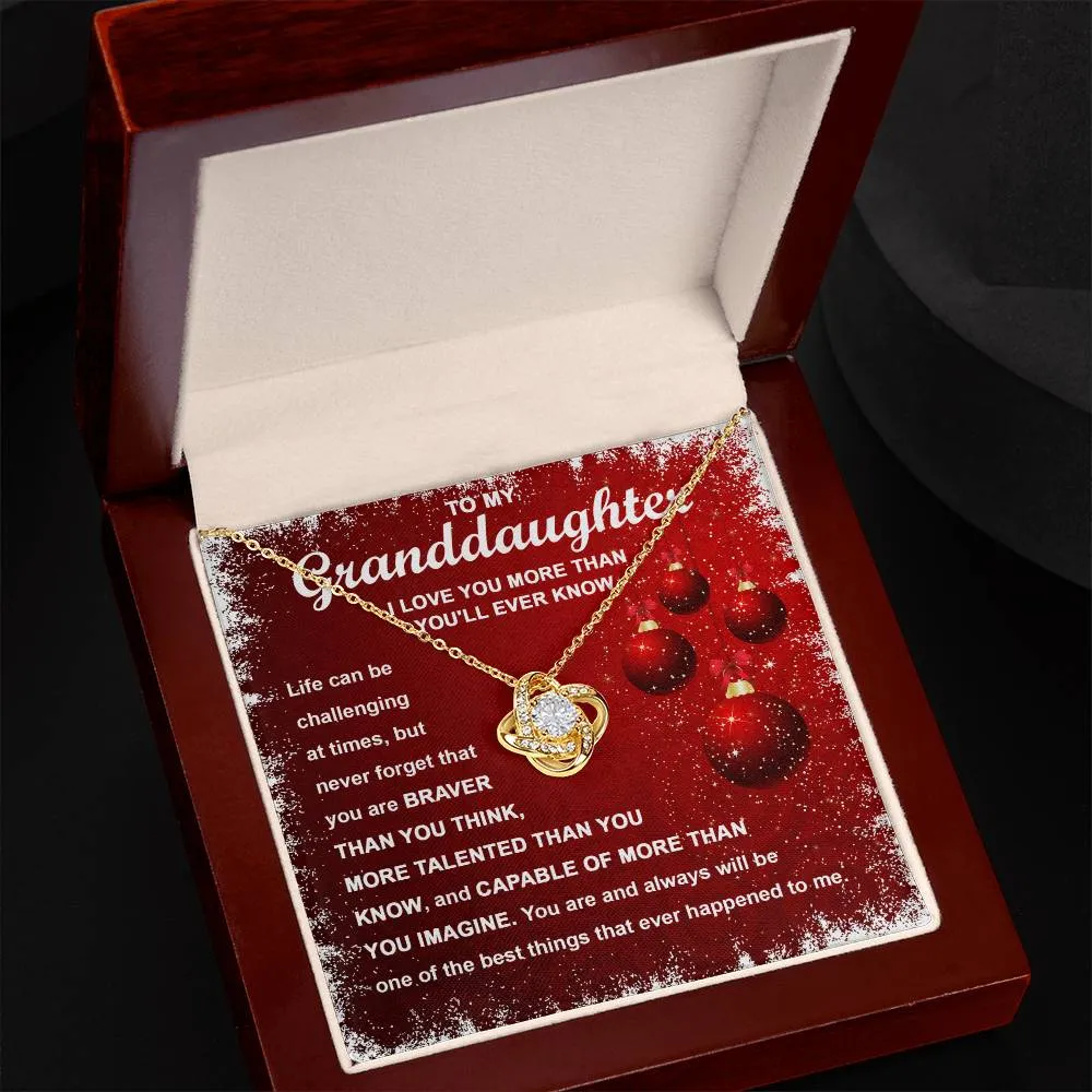 Granddaughter-The Best Things Love Knot Necklace