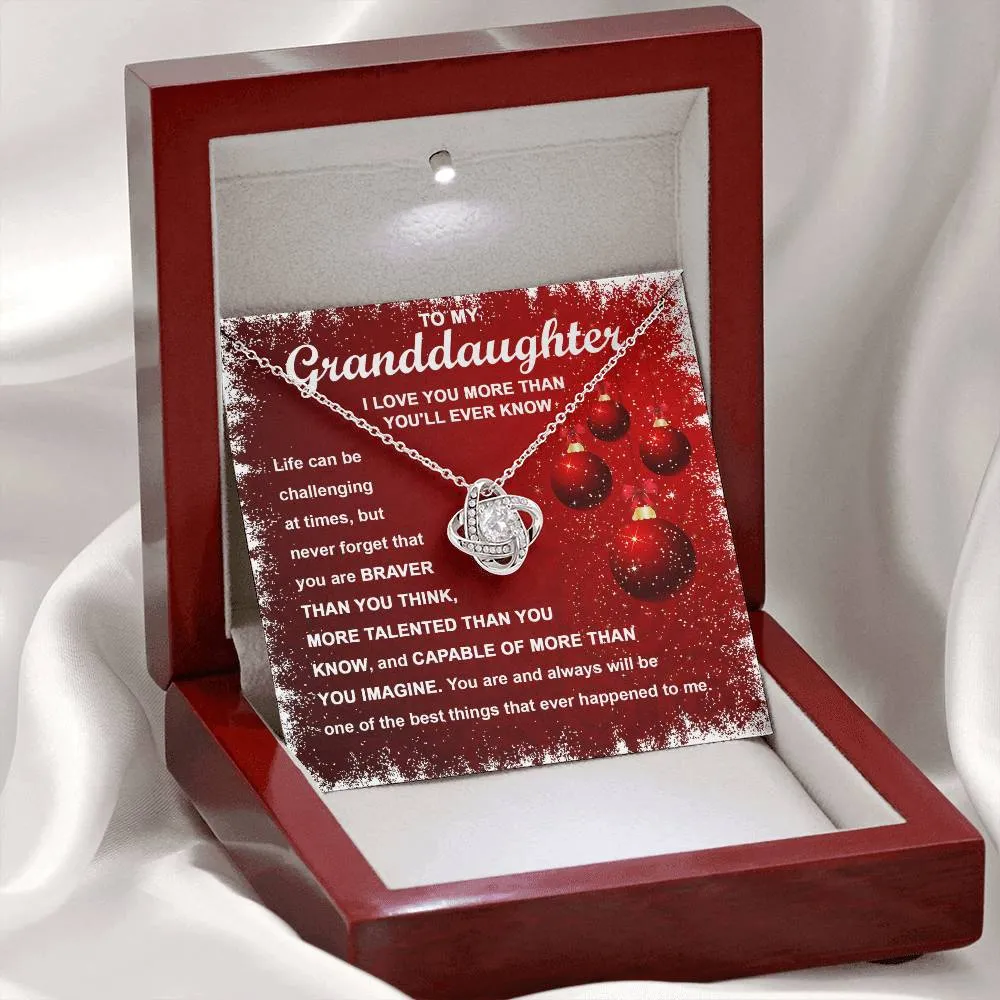 Granddaughter-The Best Things Love Knot Necklace