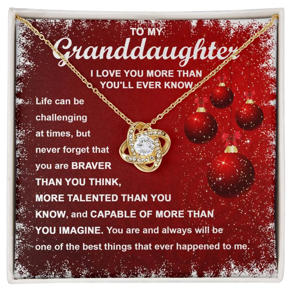 Granddaughter-The Best Things Love Knot Necklace