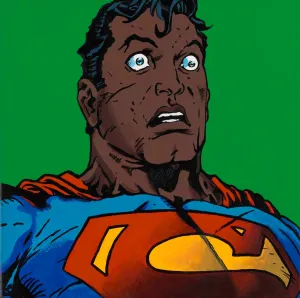 Great Caesar's Ghost! - Black Superman portrait art - Limited Edition Giclee Art Prints - Vakseen Art