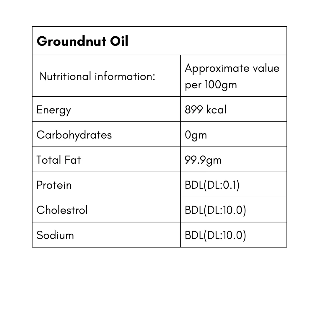 Groundnut Cold Pressed Oil