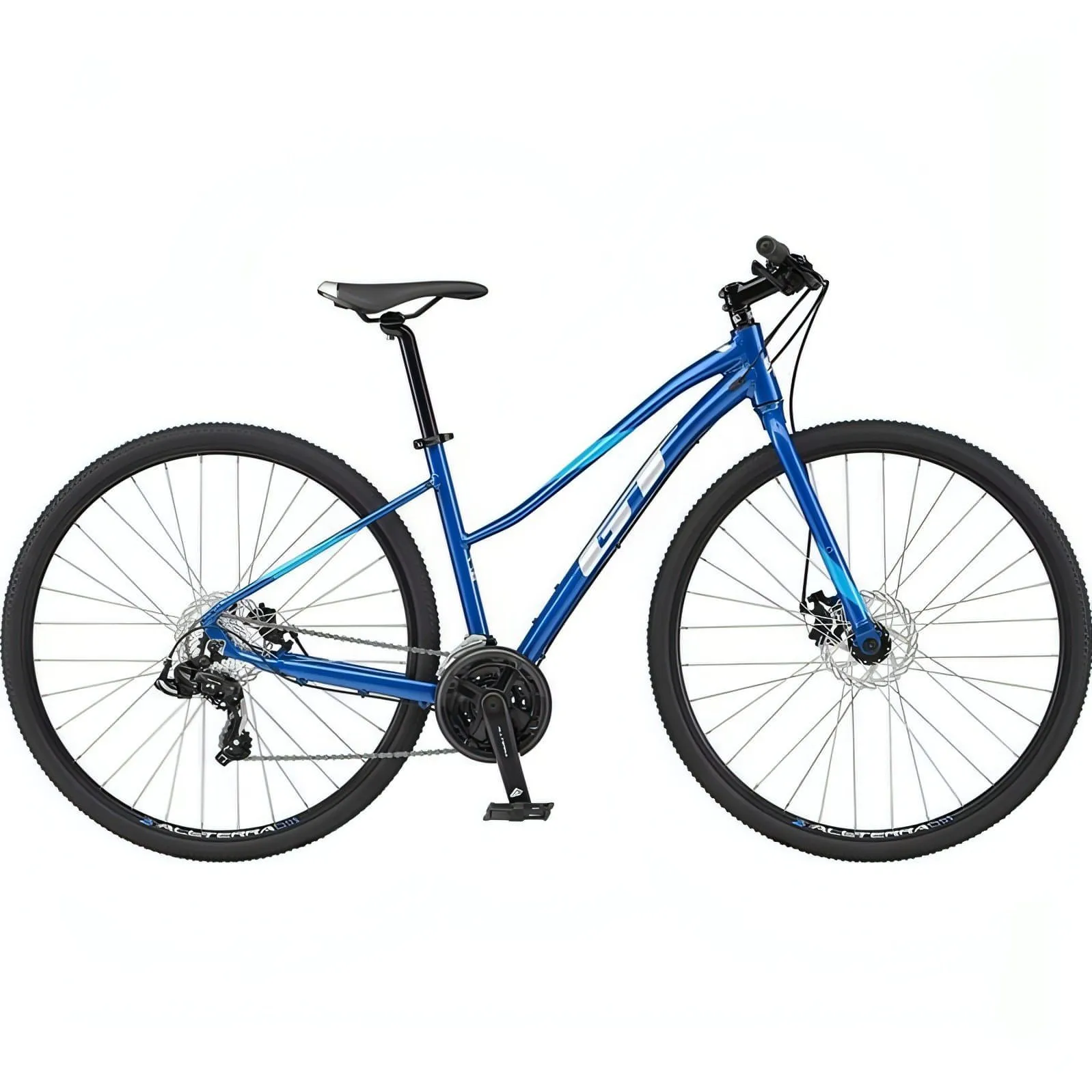 GT Transeo Sport Womens Hybrid Bike 2022 - Blue