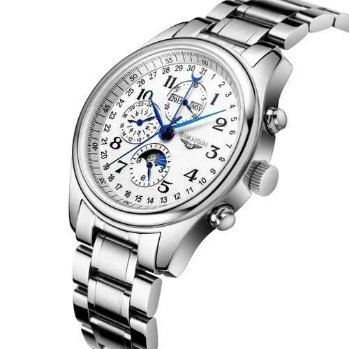 GUANQIN GQ20022 Moon Phase Calendar Auto Mechanical Watch