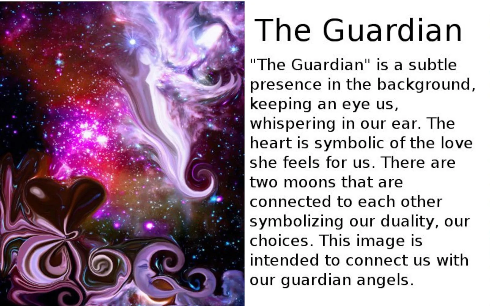 Guardian Angel Art Necklace, Reiki Energy Pendant, Colorful Artwork called "The Guardian"