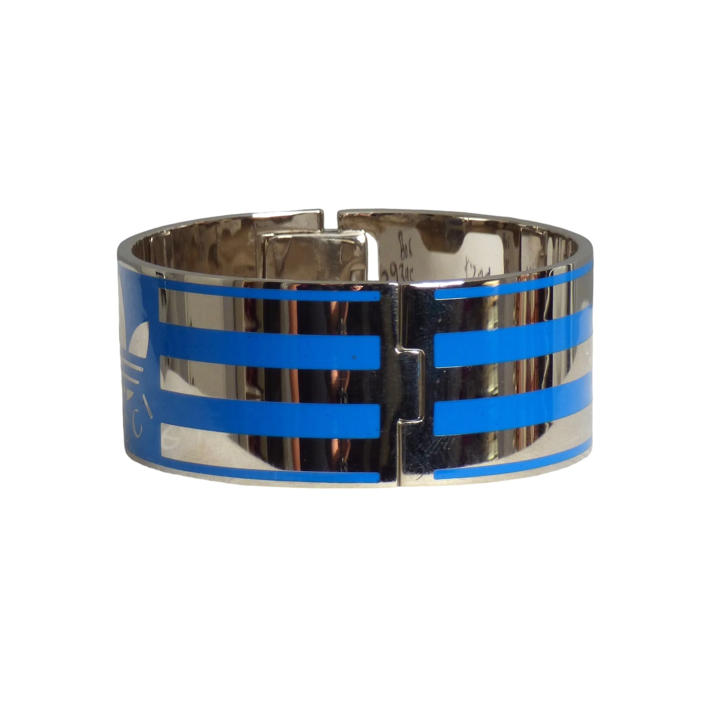 GUCCI X ADIDAS- 2022 Silver Enamel Clamper Bracelet