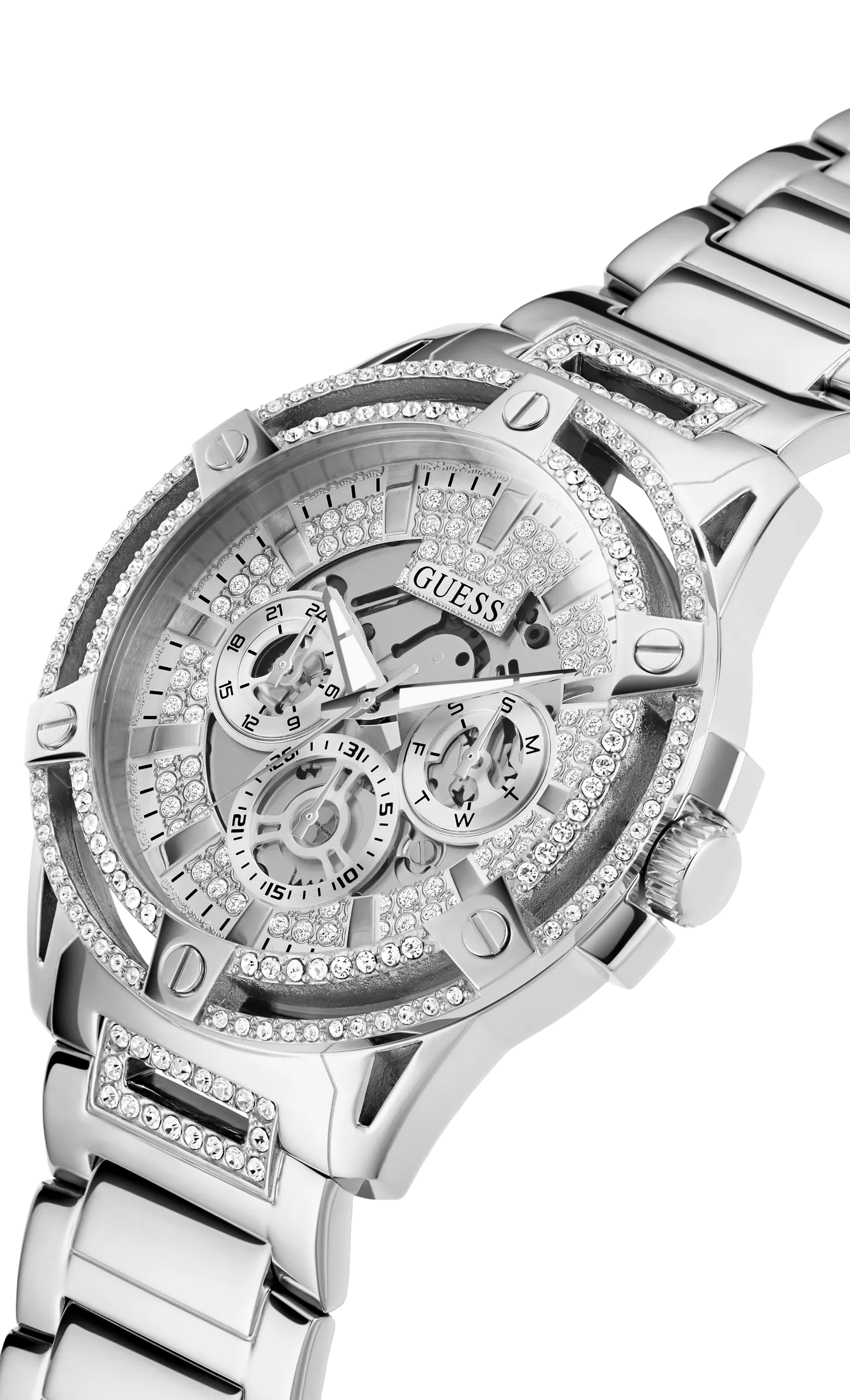 Guess King Silver Men's Watch GW0497G1