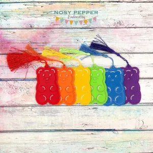 Gummy Bear bookmark/bag tag/ornament machine embroidery design DIGITAL DOWNLOAD
