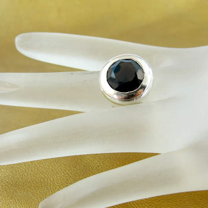 Hadar Designers Smokey Ring sz 8, 8.5 Rose Gold Sterling Silver Handmade () LAST