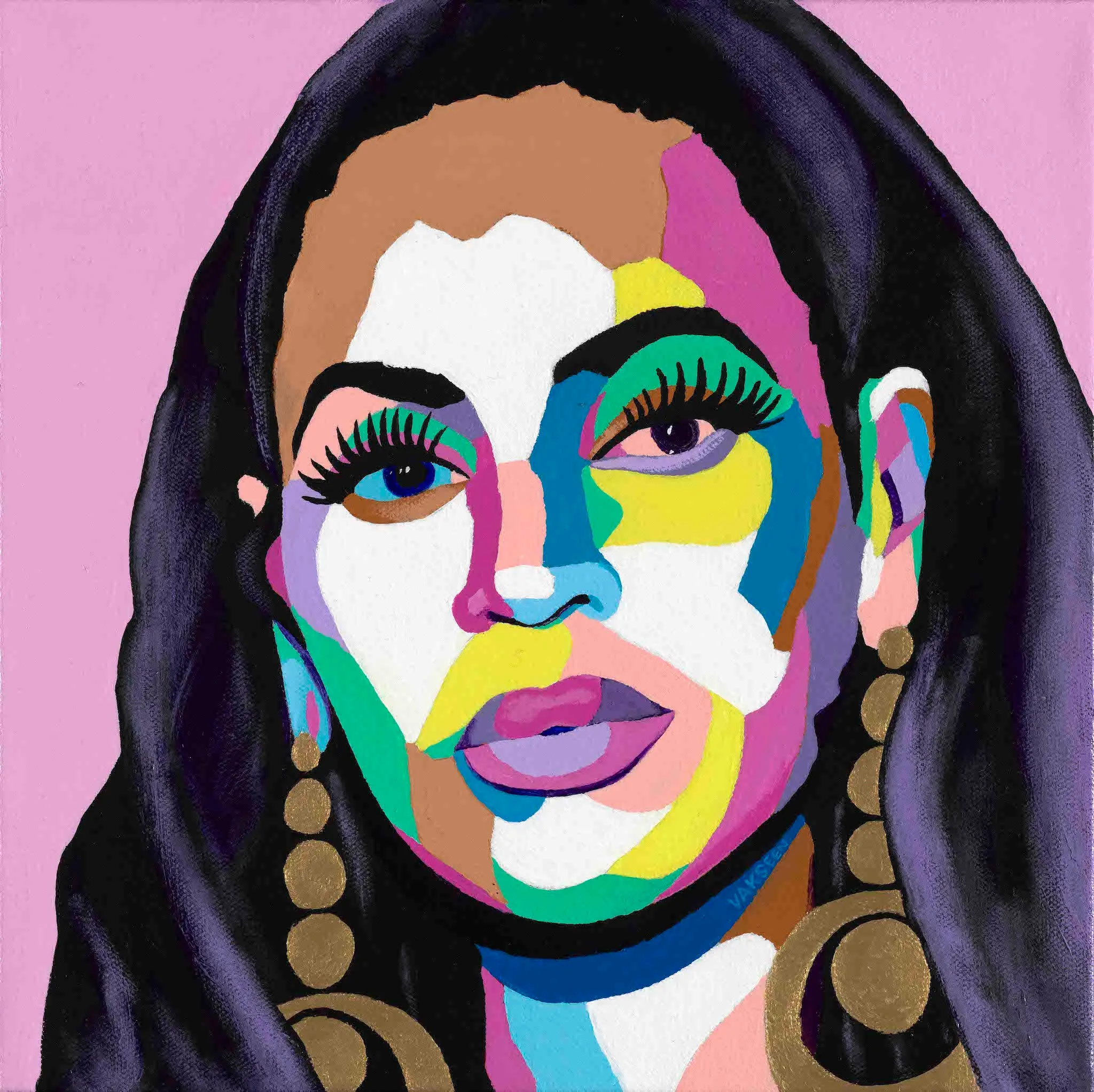 Hail the Queen - Beyonce portrait art - Limited Edition Giclee Art Prints & Wall Decor - Vakseen Art