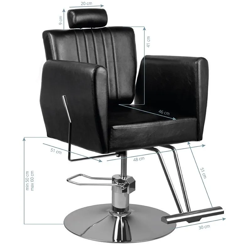 Hair system barber chair 0-179 black