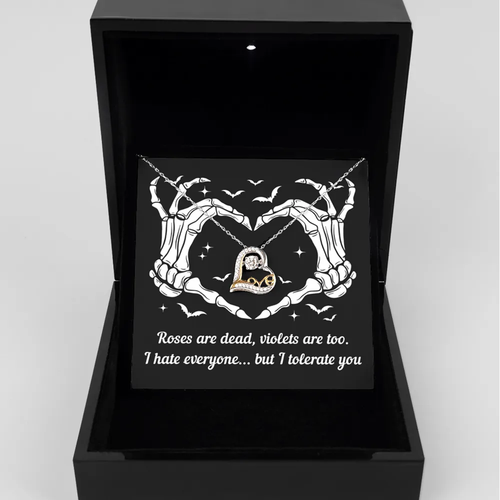 Halloween Gift - I Tolerate You - Love Dancing Necklace