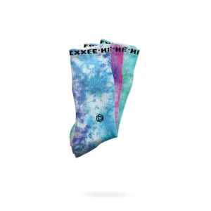 Halo Tie Dye Bundle (Multicoloured/Berry Blue/Green&Blue)