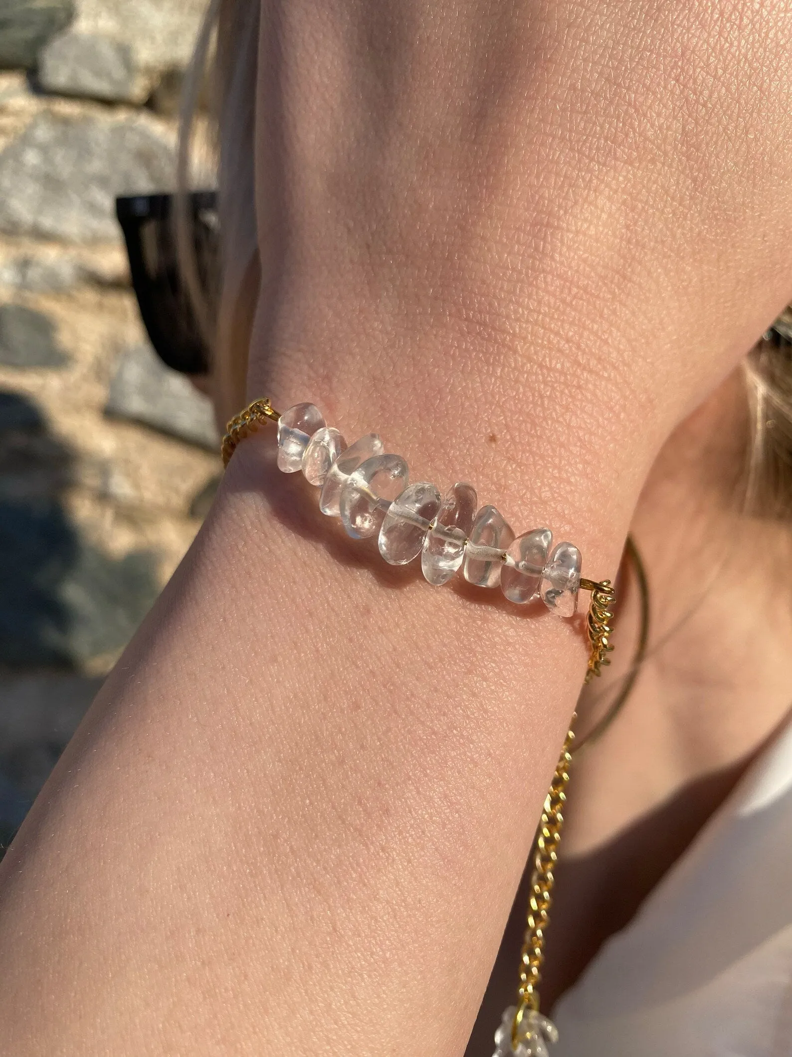 Handmade Clear Quartz Bracelet
