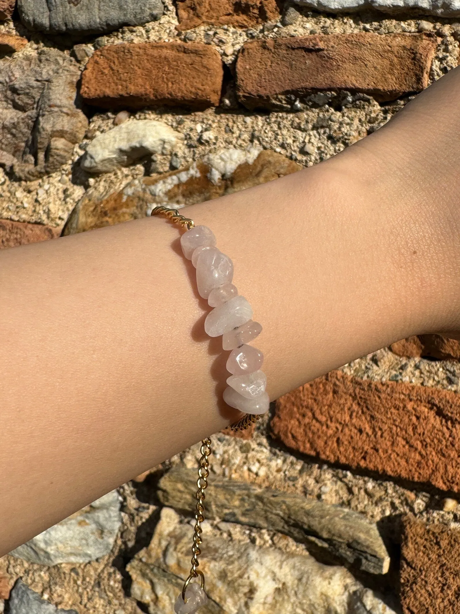 Handmade Rose Quartz Bracelet