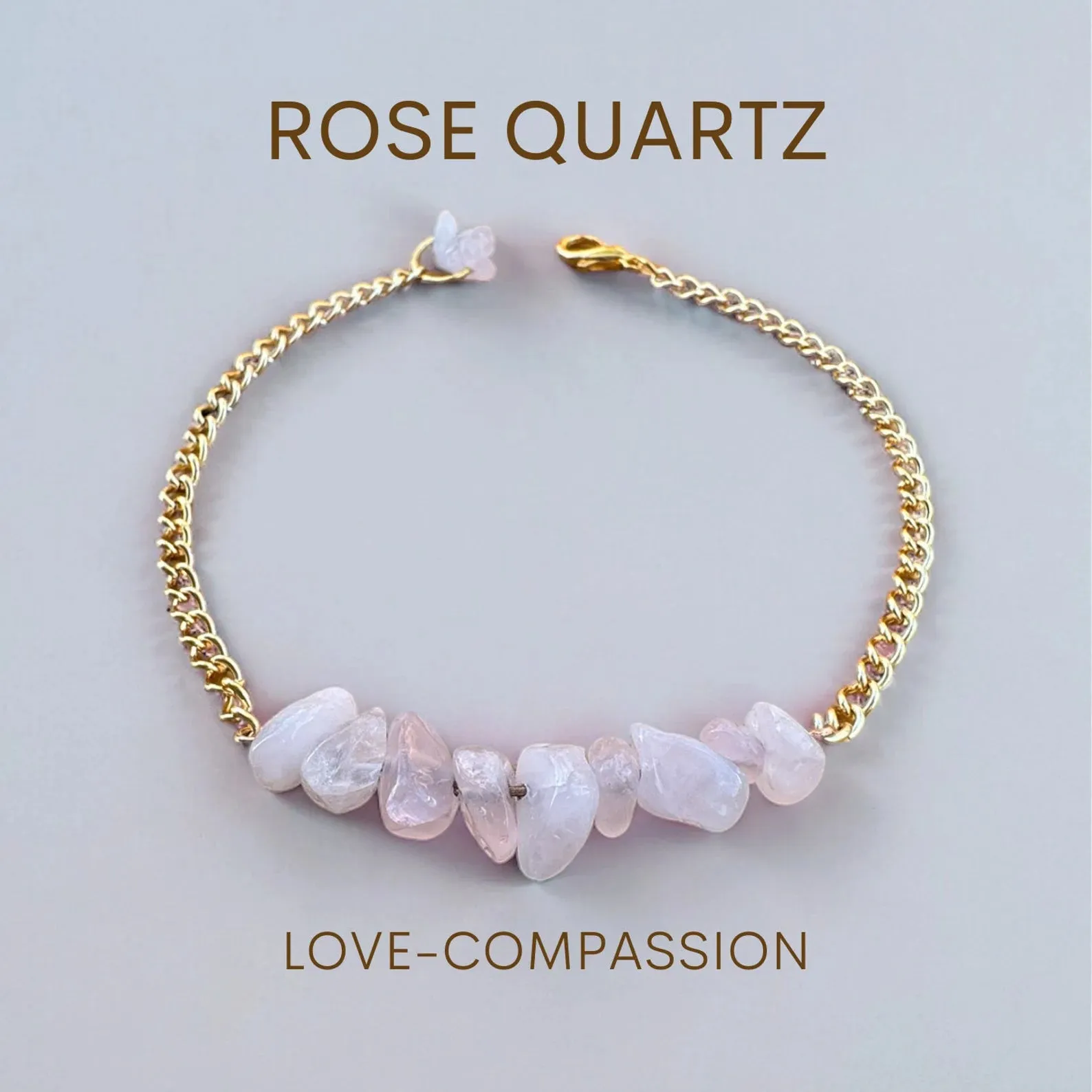 Handmade Rose Quartz Bracelet