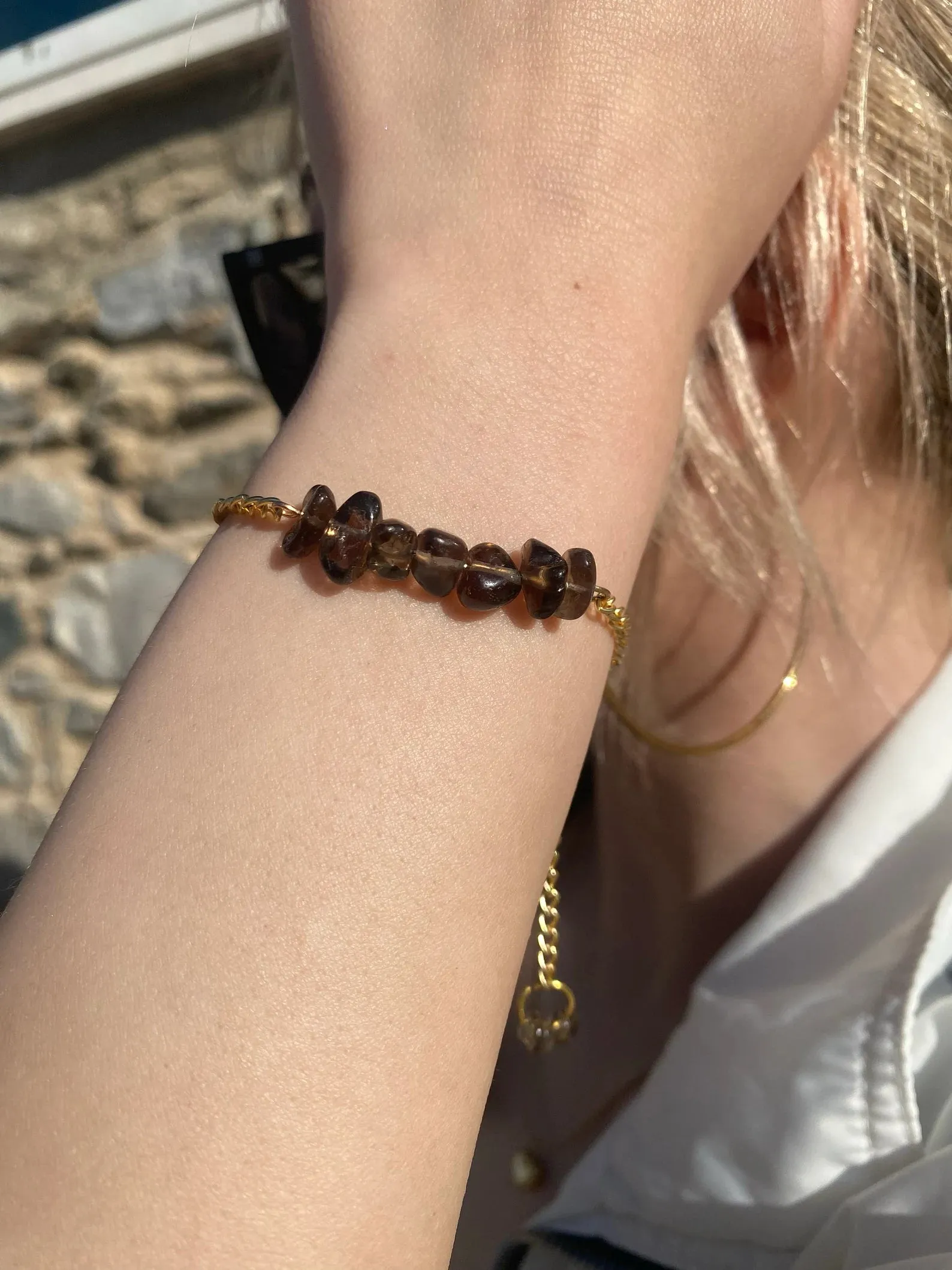 Handmade Smoky Quartz Bracelet