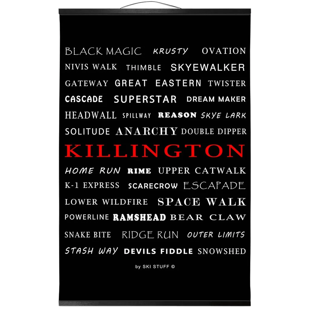 Hanging Canvas Print - Killington Trails